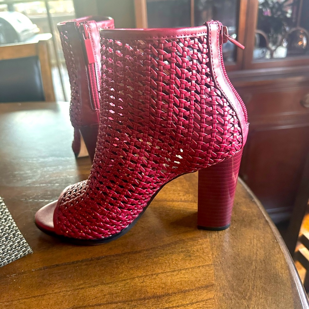 Calvin Klein Open Toe Booties